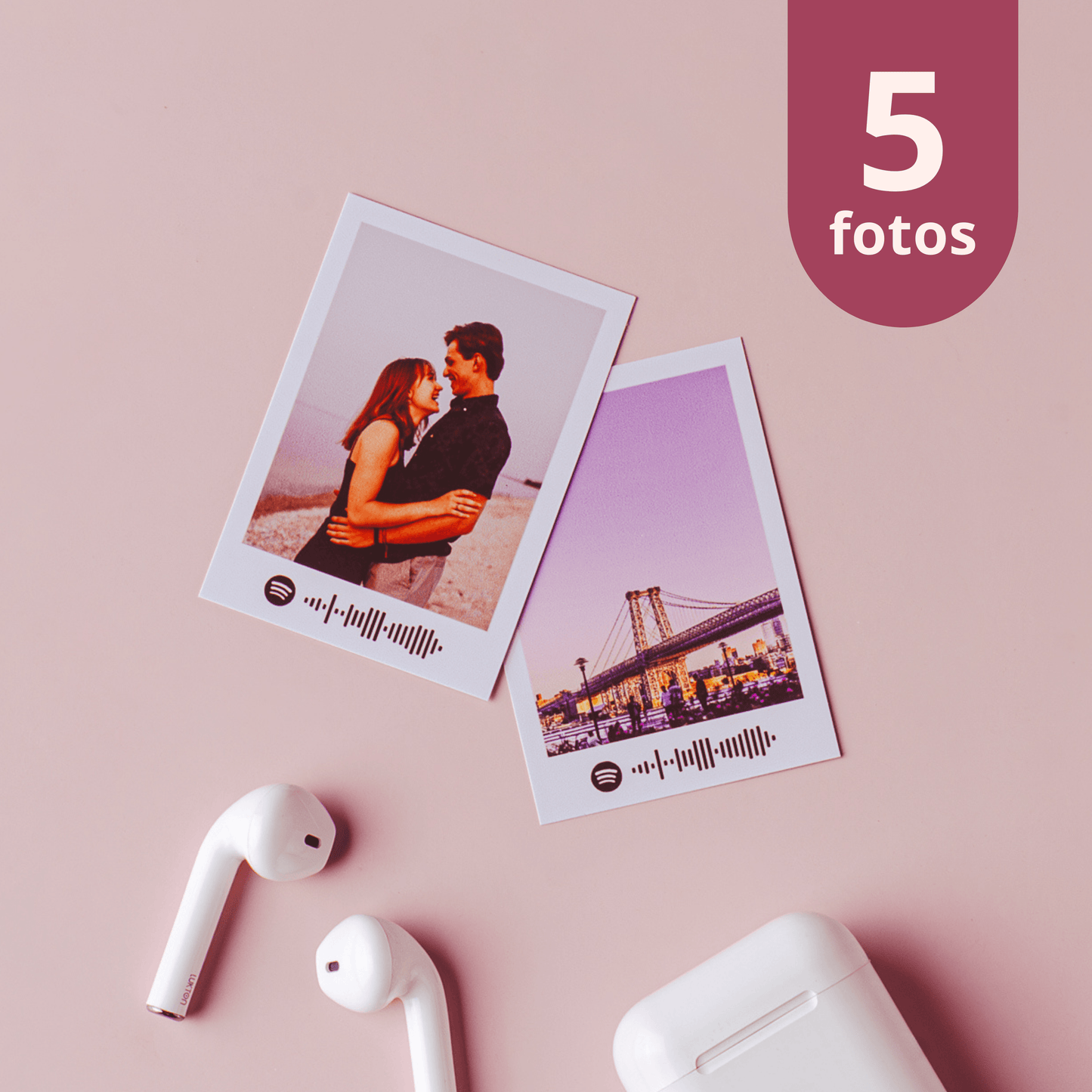 Fotos Mini com Código de Música (Kit com 5 Fotos) - Leão Fotos