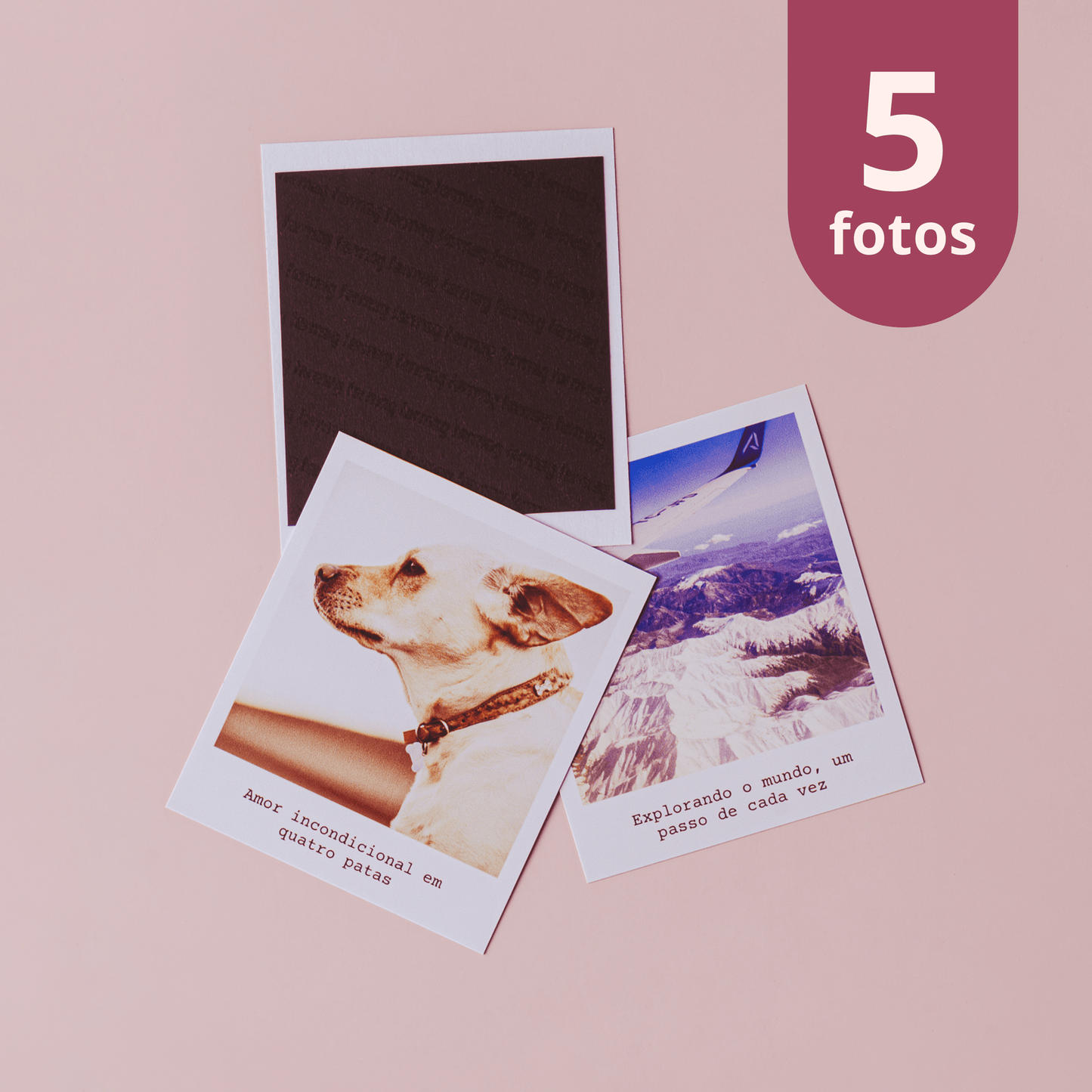 Fotos Ímã 7x8 com Legenda (Kit com 5 Fotos) - Leão Fotos