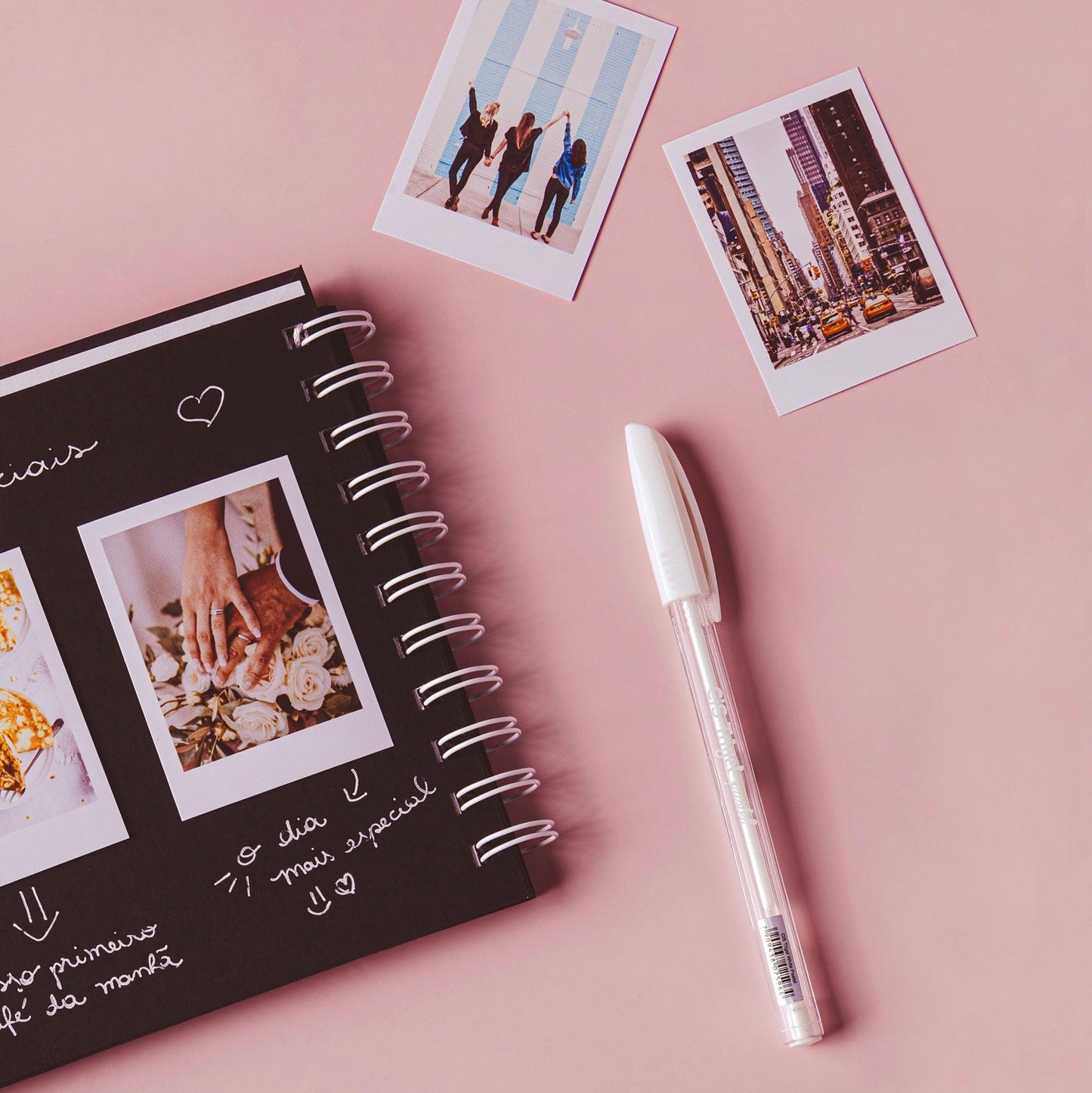Caneta Gel Branca para Escrever em Álbum de Fotos - Leão Fotos