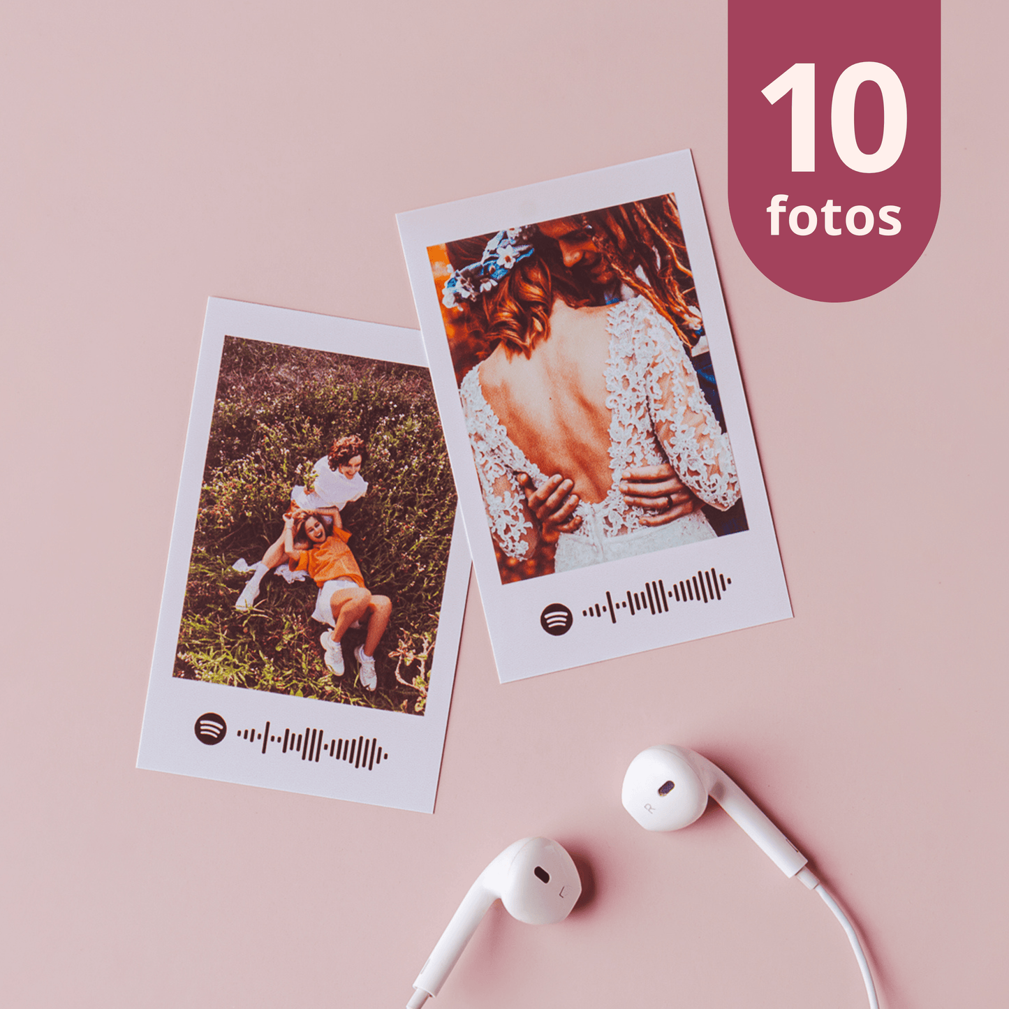 Fotos Padrão Instantânea com Código de Música (Kit com 10 Fotos) - Leão Fotos