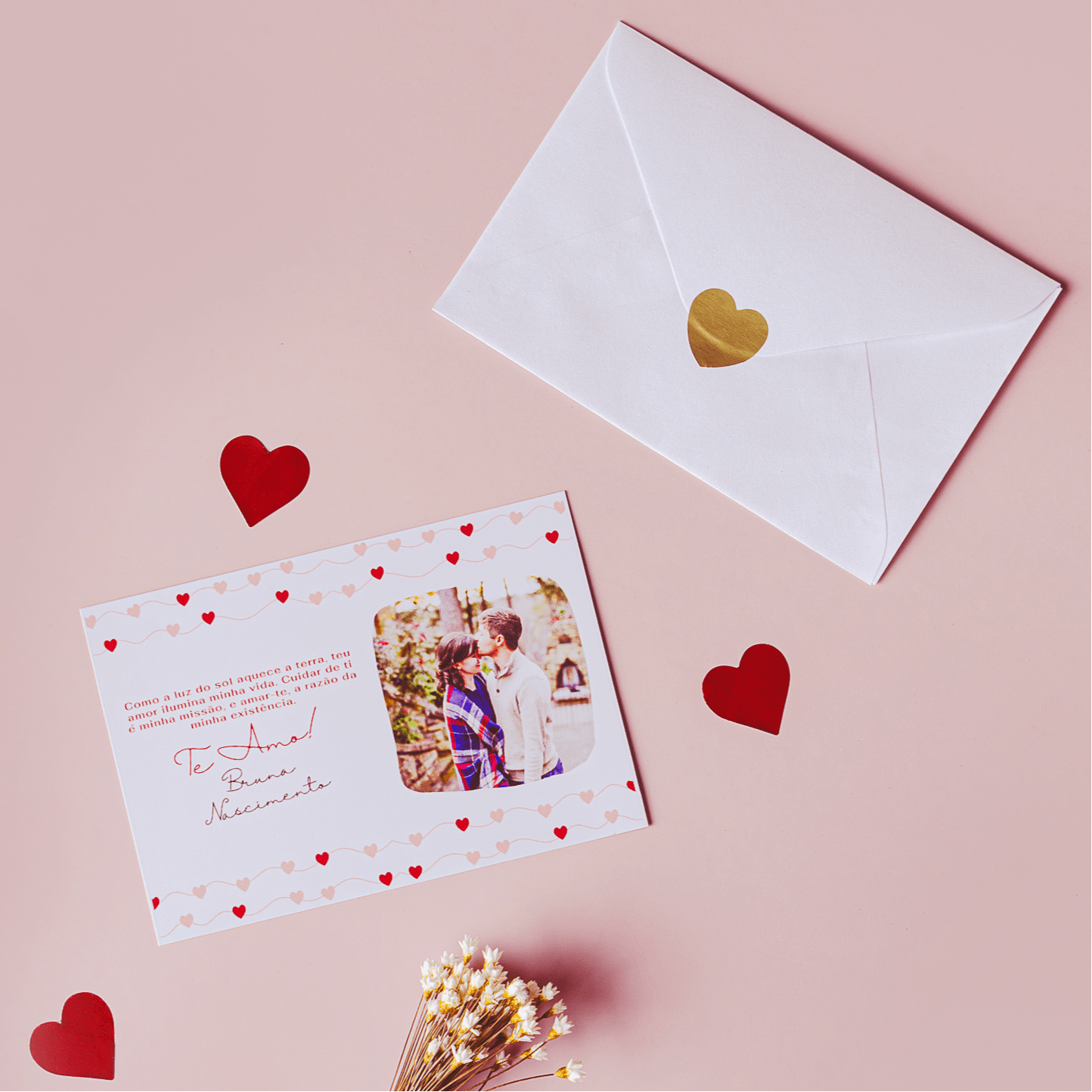 Cartão Mensagem Personalizada com Foto - Leão Fotos
