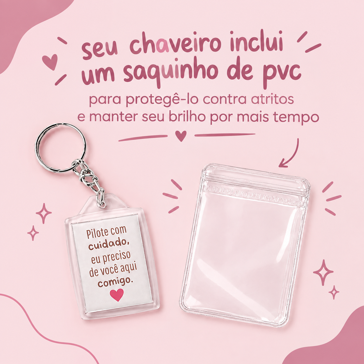 Chaveiro Pilote com Cuidado