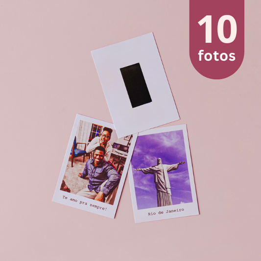 Fotos Mini Ímã 5x7 com Legenda (Kit com 10 Fotos)